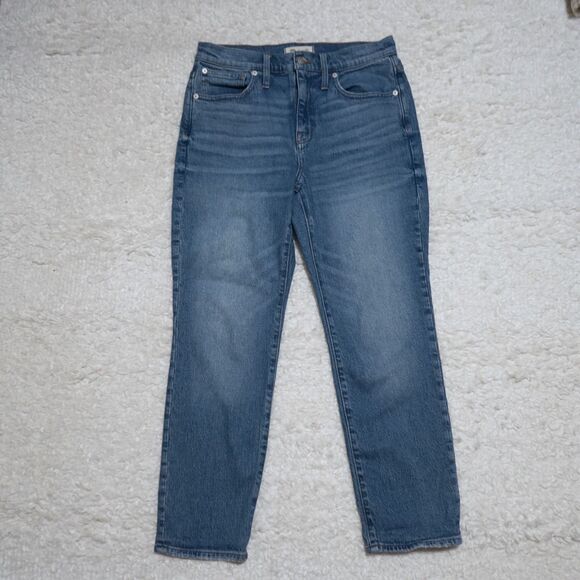 Madewell Denim - Madewell Petite High-Rise Slim Boyjean in Moorland Wash Size 28P Women
